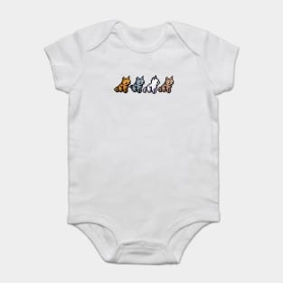 Cats pixels Baby Bodysuit